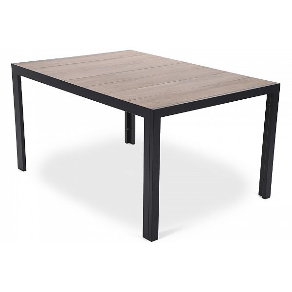 Алюмінієві садові меблі Capri 145 см Black / Sand Dallas Grey / Grey 6+1