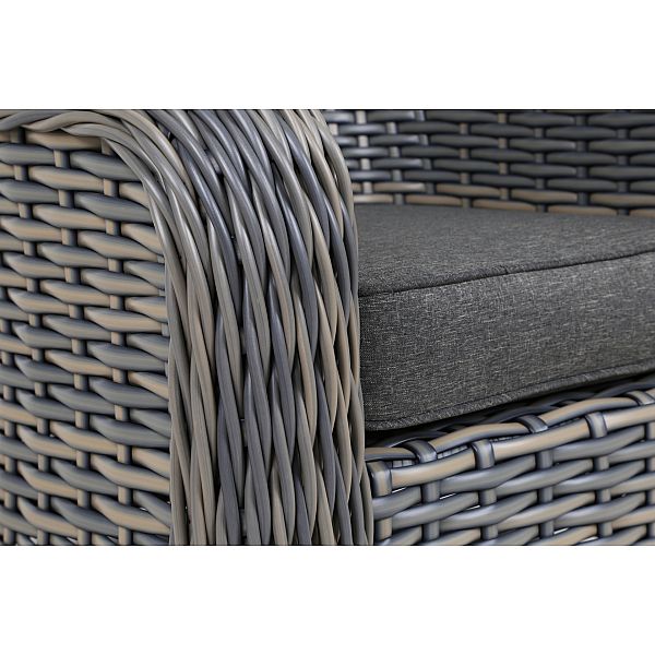 Садові меблі з техноротангу Foggia Silk Grey / Grey Melange