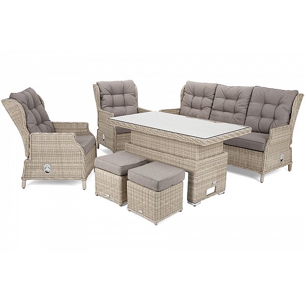 Садові меблі з техноратангу Trivento Plus Beige / Beige Melange