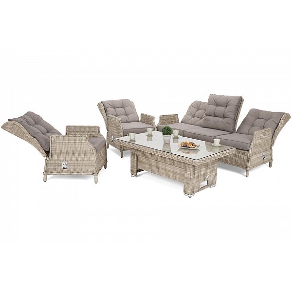 Садові меблі з техноратангу Trivento Plus Beige / Beige Melange