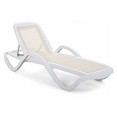 Садовий шезлонг Havana White / Ecru
