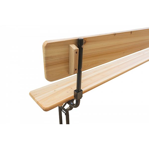 Садовий пивний гарнітур зі спинками 220 см