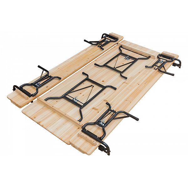 Садовий пивний гарнітур зі спинками 220 см