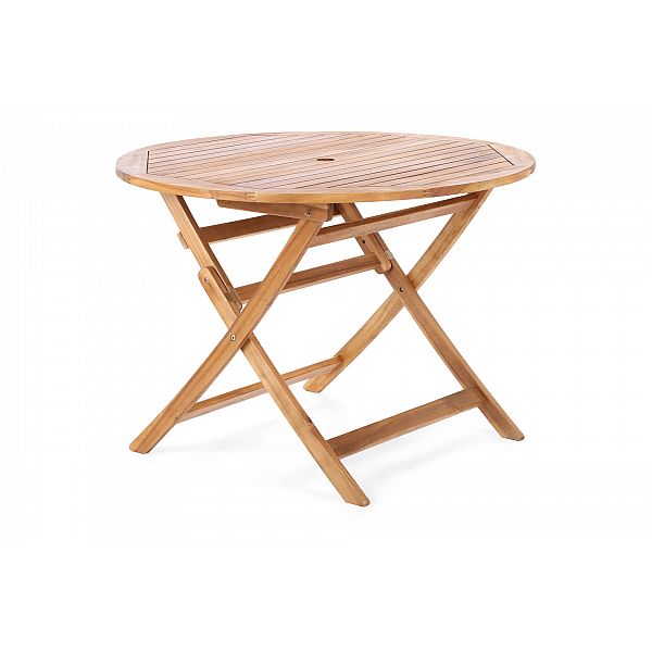 Дерев'яні садові меблі Acacia Round Cross 4+1