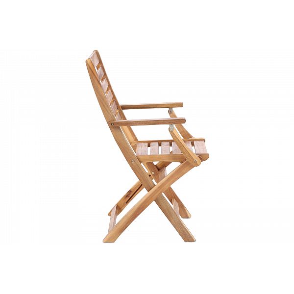 Дерев'яні садові меблі Acacia Round Cross 4+1