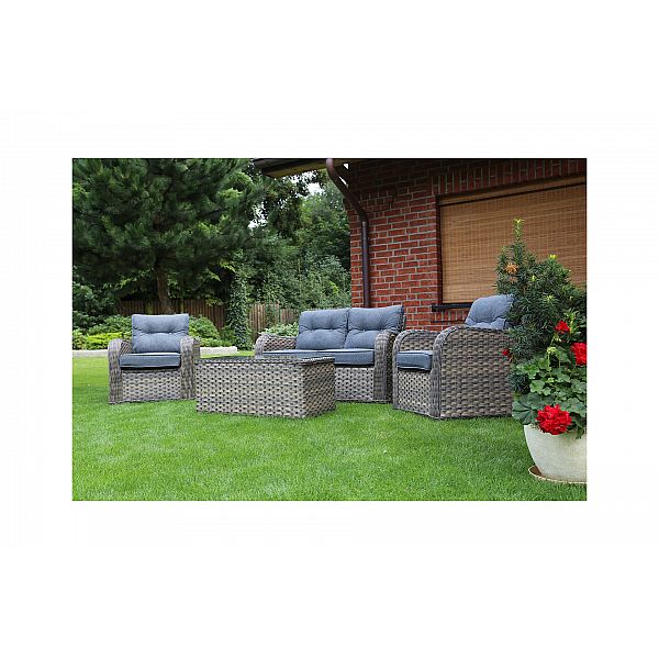 Садові меблі з техно ротанга Georgia Brown/Grey