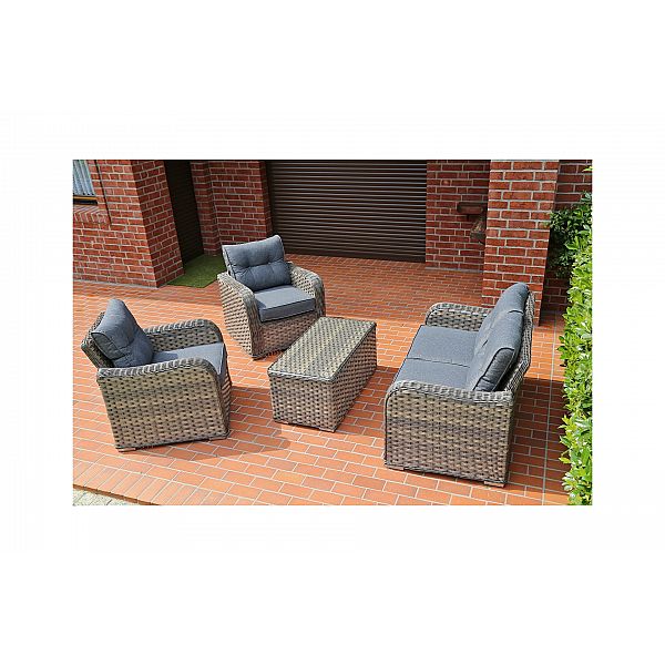 Садові меблі з техно ротанга Georgia Brown/Grey
