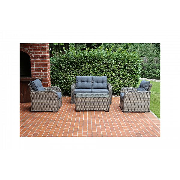 Садові меблі з техно ротанга Georgia Brown/Grey