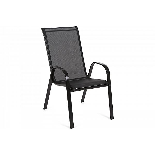 Металеве садове крісло Sevilla Black / Black II. якість