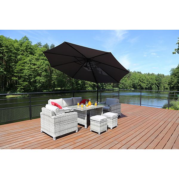 Садові меблі з техноратангу Montana Light Grey / Light Grey