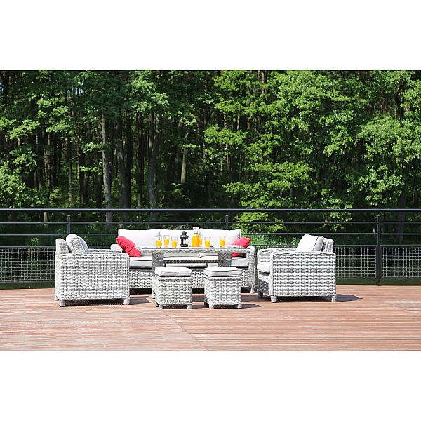 Садові меблі з техноратангу Montana Light Grey / Light Grey