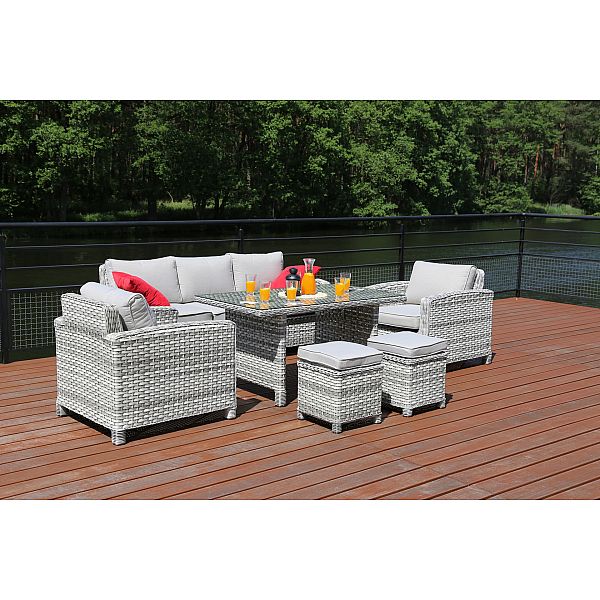 Садові меблі з техноратангу Montana Light Grey / Light Grey