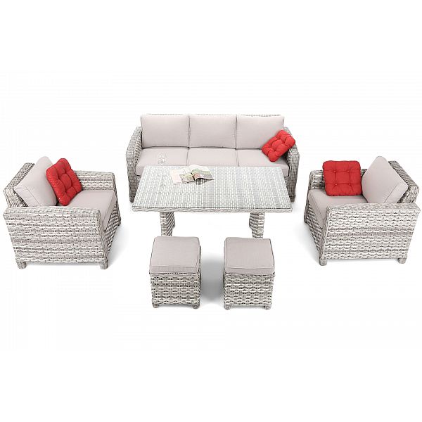 Садові меблі з техноратангу Montana Light Grey / Light Grey