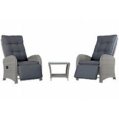 Садові меблі з техноратангу Lounges Light Grey / Grey