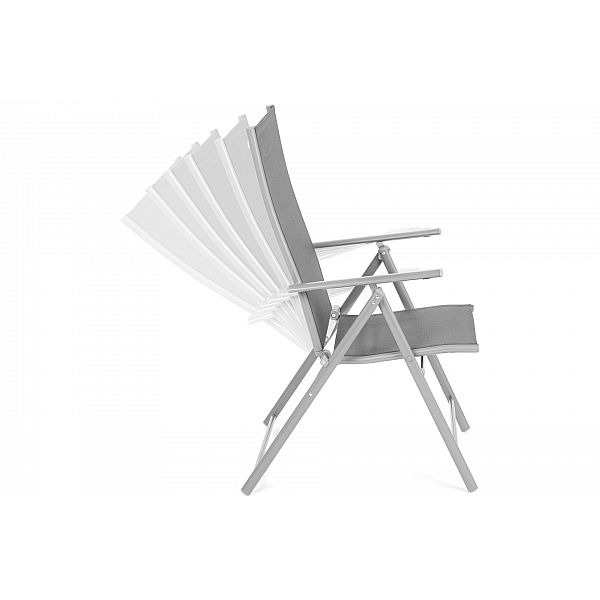 Садовая металлическая мебель Casablanca 145 см Grey / Black 6+1