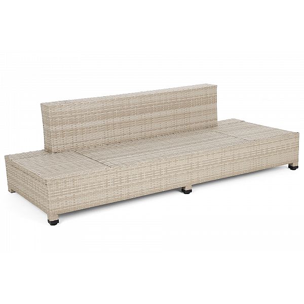 Диван Milano 2 в 1 техноротанг Бежевий / Бежевий Меланж