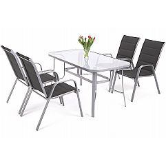 Алюмінієві садові меблі Toscana Alu Silver 4+1