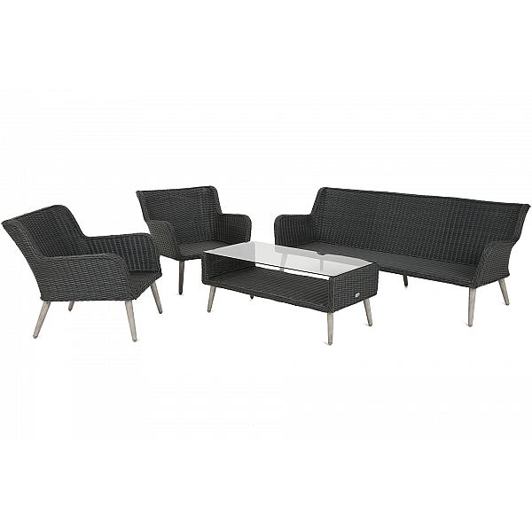 Садові меблі з техноратангу Almeria Grey / Grey Melange