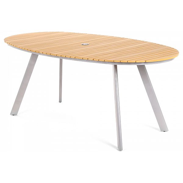 Алюмінієві садові меблі Lorenzo Silver / Teak 6+1