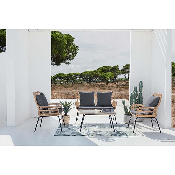 Садові меблі з техноротангу Werona Beige / Grey