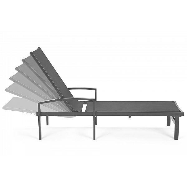 Набір садових лежаків Caravela Silver / Taupe з комплектом столиків Cuba Silver