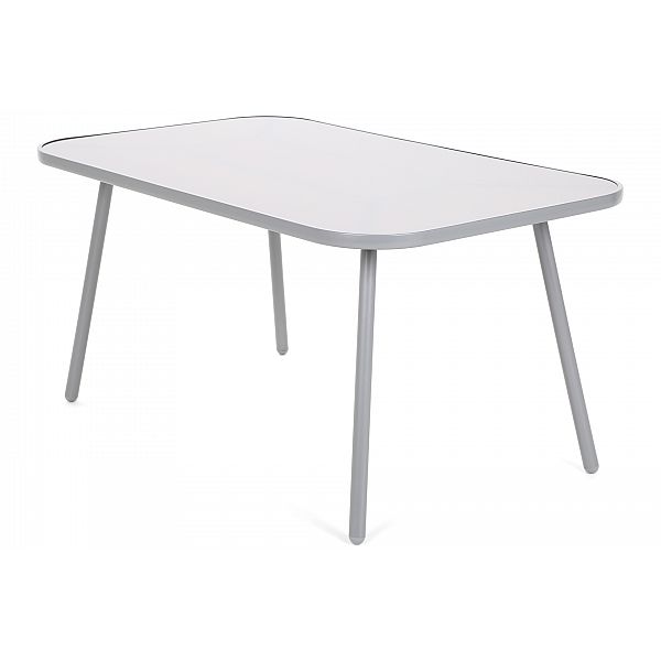 Металлическая садовая мебель Casablanca 150 см Серебристый / Серо-коричневый Серый Атланта / Бежевый В полоску 6+1