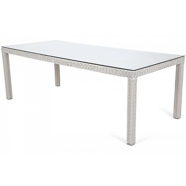 Садові меблі з техноротангу Bristol 230 см White / Grey 8+1