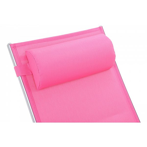 Набір садових лежаків Aruba Silver/Pink з алюмінію
