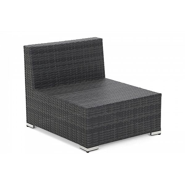 Кутовий диван Kansas Maxi Grey / Grey Melange з техноратангу