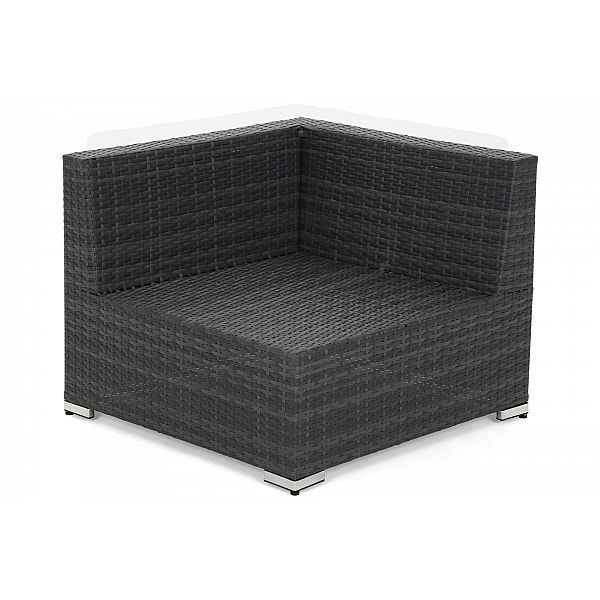 Кутовий диван Kansas Maxi Grey / Grey Melange з техноратангу