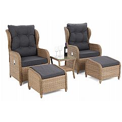 Садові меблі з техноратангу Sofia Light Brown / Grey