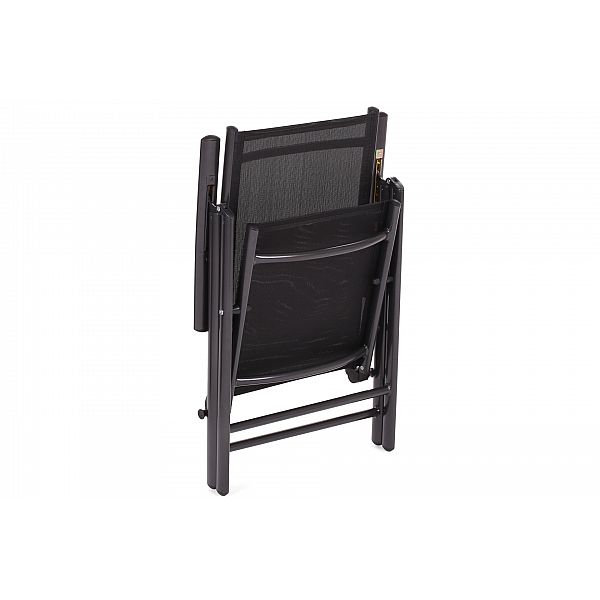 Алюмінієві садові меблі Orlando Basic Black / Black 10+1