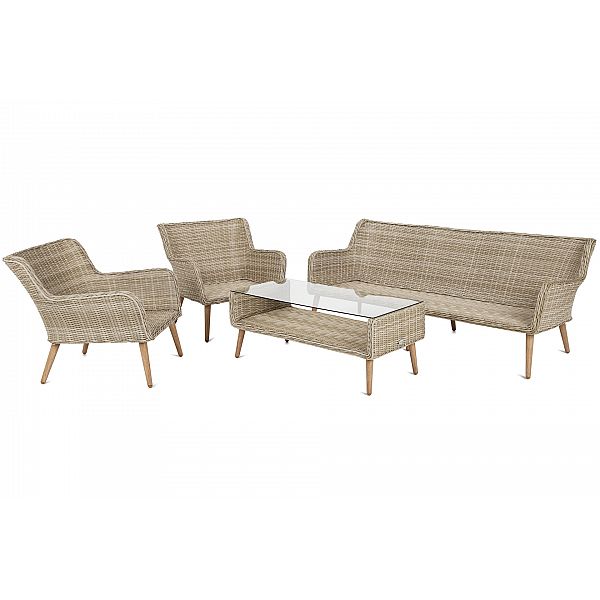 Садові меблі з техноратангу Almeria Beige / Beige Melange