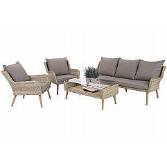 Садові меблі з техноратангу Almeria Beige / Beige Melange