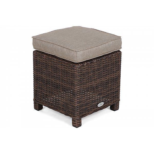 Садовий пуф з техноратангу California Brown Mat / Brown Melange