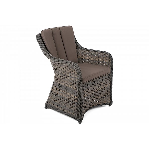 Алюмінієві садові меблі Capri 145 см Black / Light Grey Dallas Brown / Taupe 6+1