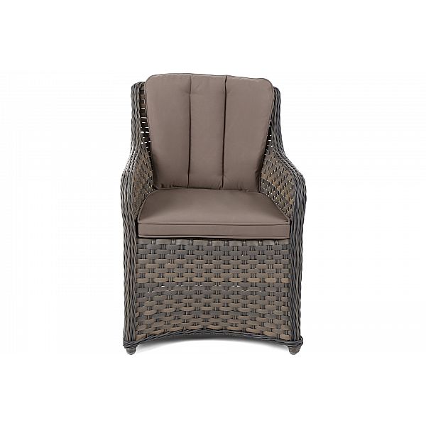 Алюмінієві садові меблі Capri 145 см Black / Light Grey Dallas Brown / Taupe 6+1