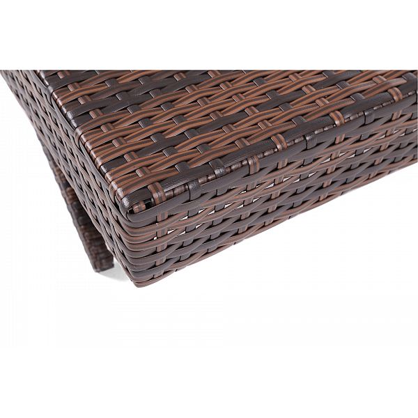 Садовий шезлонг із столиком з техноротангу Bora Bora Brown / Taupe