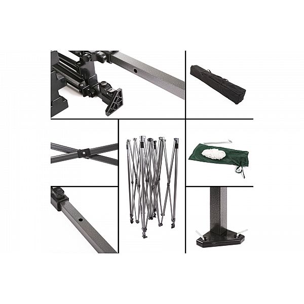 Торговий намет 300 х 300 см червоний