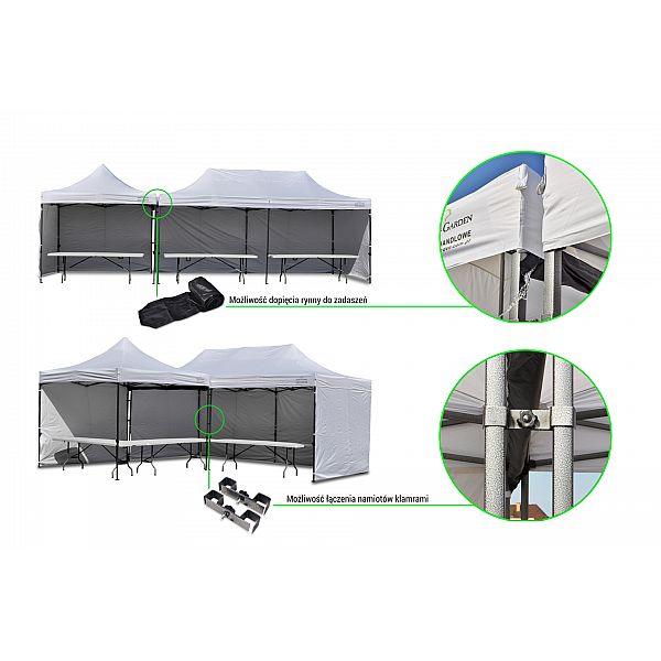 Торговий намет 300 х 300 см червоний