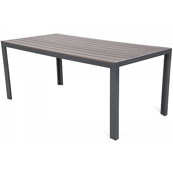 Алюмінієві садові меблі Ibiza 185 см Grey / Platinum Grey 8+1