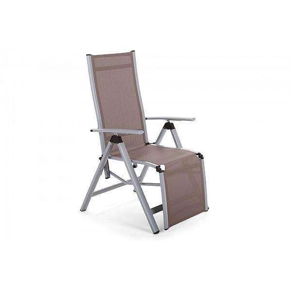 Набір садових стільців Ibiza Relax Silver / Taupe зі столиком Cuba Silver