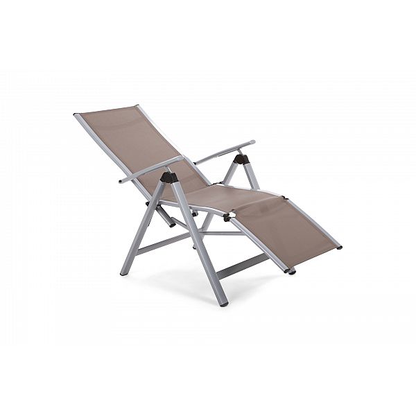 Набір садових стільців Ibiza Relax Silver / Taupe зі столиком Cuba Silver