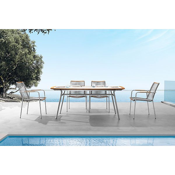 Алюмінієві садові меблі Genua Silver / Grey 6+1