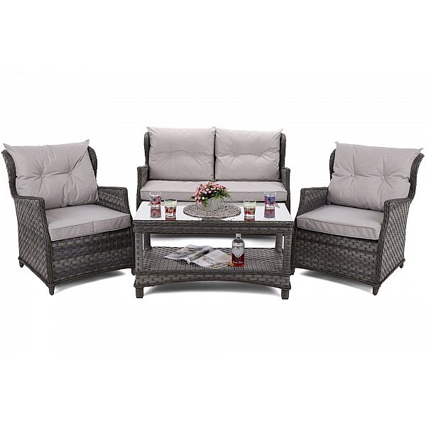 Садові меблі з техноратангу Siena Grey / Light Grey