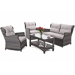 Садові меблі з техноратангу Siena Grey / Light Grey