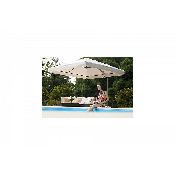 Парасолька садова Litex Garden Rio 300 см Silver / Ecru