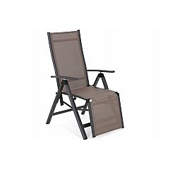 Алюмінієве садове крісло Ibiza Relax Grey / Taupe