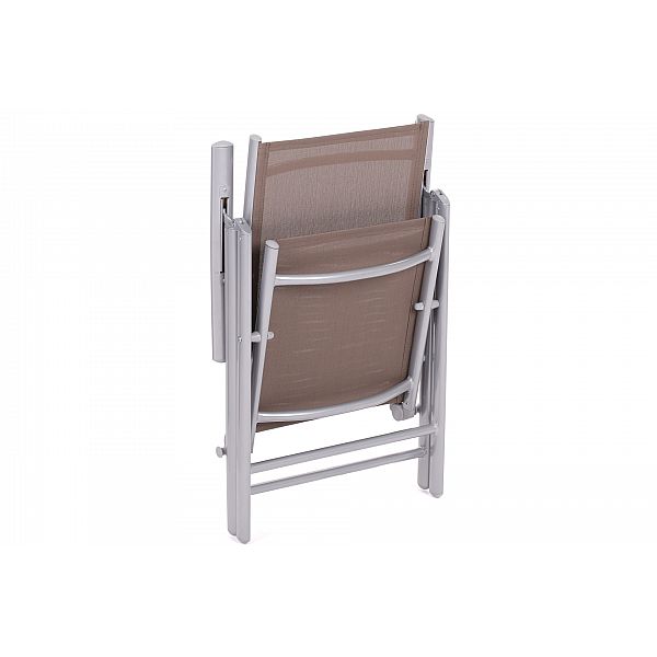 Алюмінієві садові меблі Orlando Basic Silver / Taupe 6+1