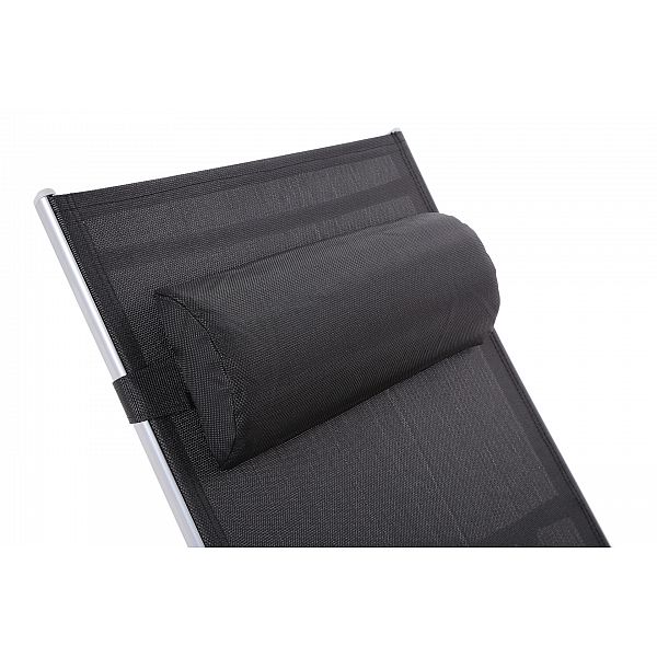 Садовий лежак Aruba Silver/Black
